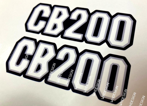 Cb200 side panel decals x2 - , decals.