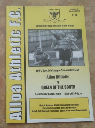 2001 alloa athletic v - 2001-02, (apr)
