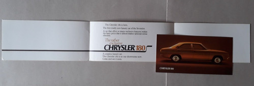 Chrysler 180 saloon launch - 180,