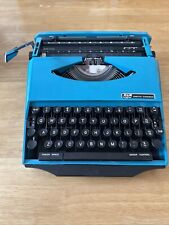 SCM Smith Corona Design By GHIA GT Turquoise 1970’s Manual Portable Typewriter