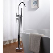 Batroom Floorstanding Freestanding bath tub mixer taps with shower Tub Filler