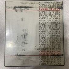 FODEN TRUCKS 4000 SERIES ORIGINAL OPERATORS MANUAL RING BINDER LATE 1980s.
