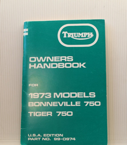Triumph owners handbook for - triumph,