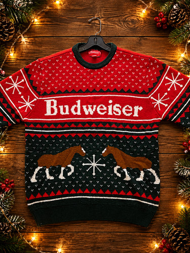 Budweiser ugly christmas - budweiser,