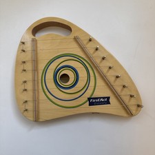 12" FIRST ACT DISCOVERY - Wooden Lap Harp With Songs And Case