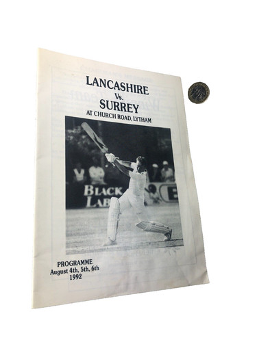 Cricket programme lancashire - cricket,