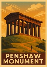 Penshaw monument art deco - penshaw,