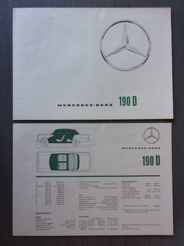 Mercedes benz 190d fintail - 190d,