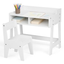 Kids Desk and Chair Set,Wooden