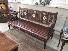 Vintage Wooden Bench with