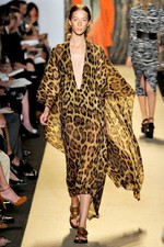 Michael Kors leopard print Silk kaftan gown Size Us 6 (uk 10)
