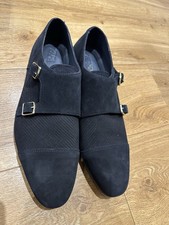 Zara Men's Navy Suede Shoes