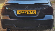 M222 WAX Number Plate – WAX Reg for Car Detailing / Valeting / Wash Business