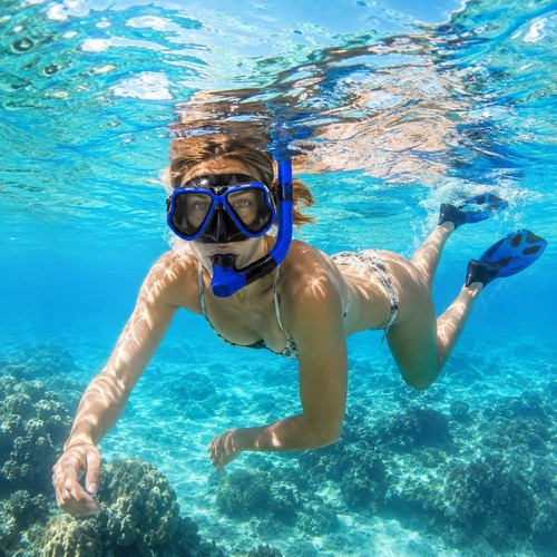 Adjustable snorkel set with - snorkel,