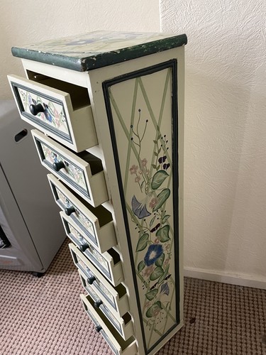 Original hand painted wooden - painted,