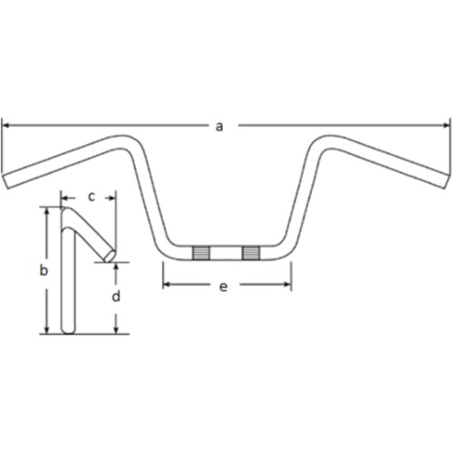 Fehling chopper handlebar - , 22
