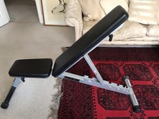 Powerline Folding Flat/Incline/Decline Utility Bench - Adjustable Weight Bench