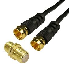 COAXIAL SATELLITE CABLE EXTENSION VIRGIN MEDIA SKY TV BROADBAND F CONNECTOR LEAD