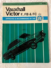 Vauxhall Victor F-Type FB FC Model Service Manual Books Fourth Edition 1969