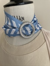 Silver Diamante  Scarf/sarong/belt Buckle with scarf Can Be Worn Many Ways