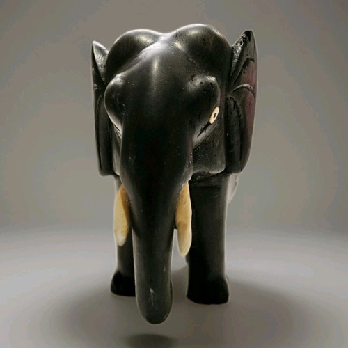 Antique ebony elephant - antique,