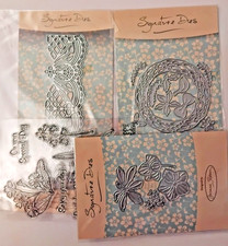 16 Joanna Sheen Dies & 1 Plate of Stamps & 1 Stencil.