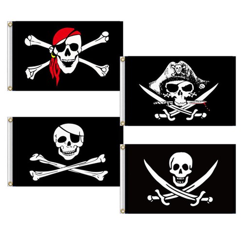 Large jolly roger pirate - roger, flag