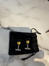 Lego head graduation cufflinks