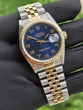 Rolex 16233 Jubilee Rare Blue Arabic indexes dial 