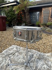 1970s Premier 2000 Series 14” Chrome over Aluminum Snare Drum
