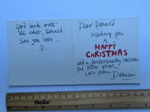 Damien thomas signed christmas - damien,