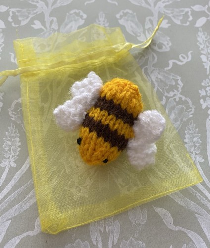 Hand knitted bumble - knitted, 🐝