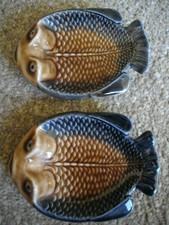 2 x Wade Fish Shaped Pin Dish
