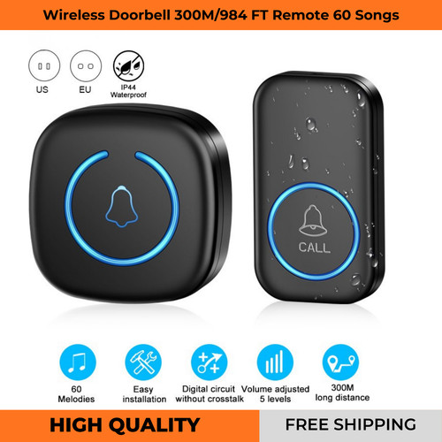 Wireless smart doorbell 300m - doorbell,