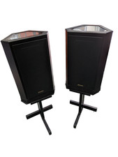 Tannoy 609 Dual Concentric Speakers (Pair) Black Ash - With Stands - VGC