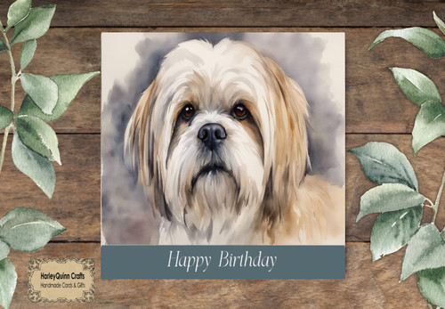 Dog 085 animal birthday card - 085,