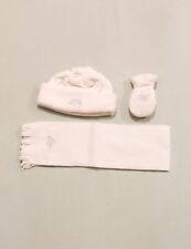 Hat Scarf Gloves Set Baby 3PCS/set Kids Winter Warm Girls Boys Cream Color