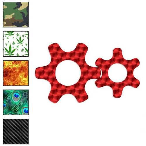 Meshed gears cog - meshed, vinyl