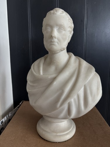 19th century marble male bust - marble,