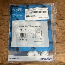 Polypipe Poly Fit 10mm Elbow pack of 10 FIT110