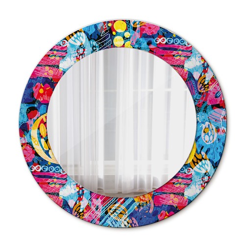 Jewel round mirror with - round,