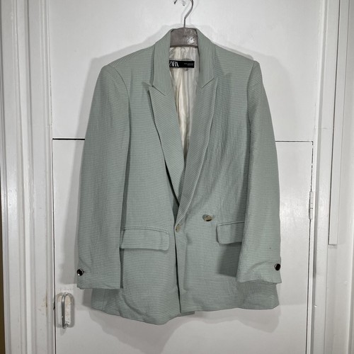 Zara textured weave blazer - textured,
