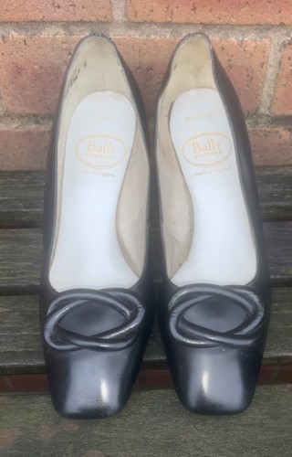Vtg bally ladies black leather - vtg,