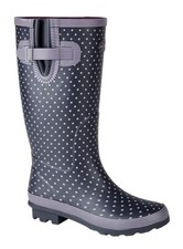 Ladies mauve polka dot - polka, wide