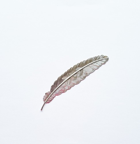 Bookmark metal feather - metal,