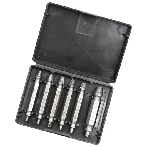 Damaged screw extractor tool - damaged,