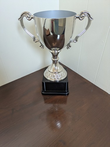 Nickel plated trophy cup - trophy,