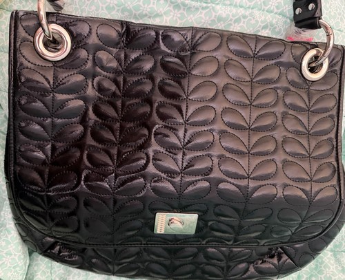 Orla kiely quilted patent ivy - quilted,