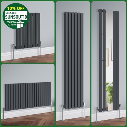 Anthracite designer radiator - designer,