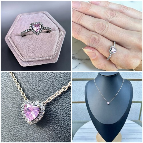 Pandora pink heart necklace - pandora,